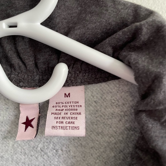 STELLA STARR GREY GRAY FITTED JACKET BUTTONS RUFFLE FLEECE LINED POCKETS - Picture 6 of 10